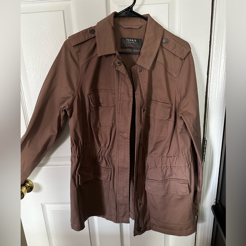 Torrid Women's Utility Jacket in Tan
